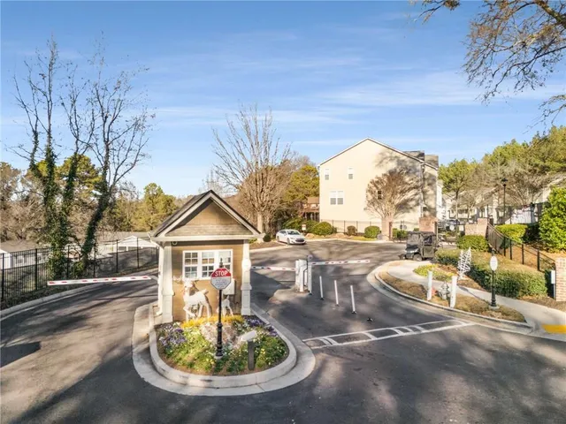 an aerial view of multiple house