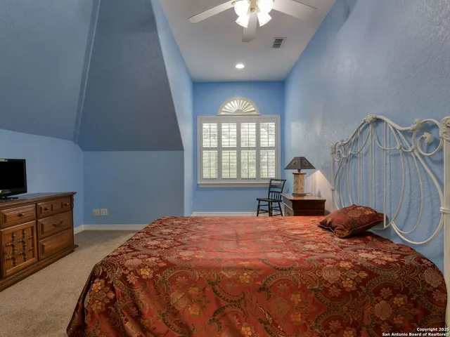 a view of backyard with green space