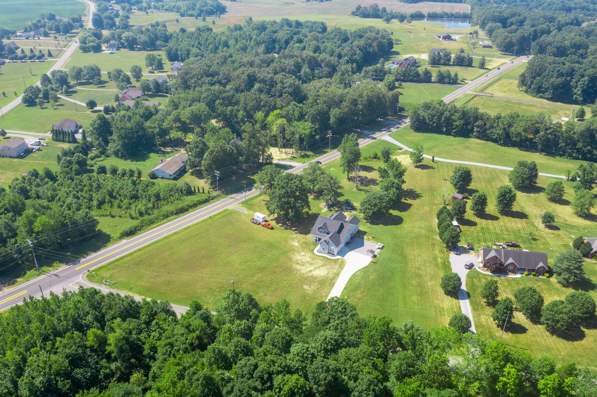 4217 Sandy Springs Road Springfield, TN 37172 - Photo 4 of 50 an aerial view of residential houses with outdoor space and street view