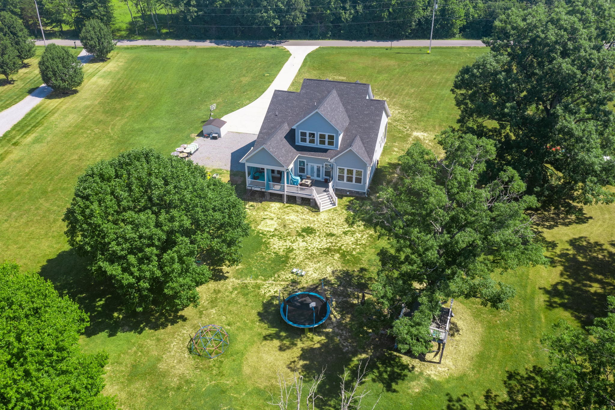 4217 Sandy Springs Road Springfield, TN 37172 - Photo 7 of 50 a aerial view of a house with a swimming pool
