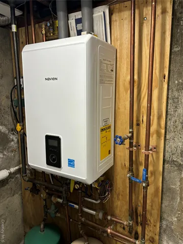 a close up of a storage and utility room