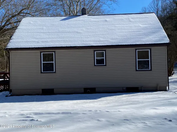 a side view of a house