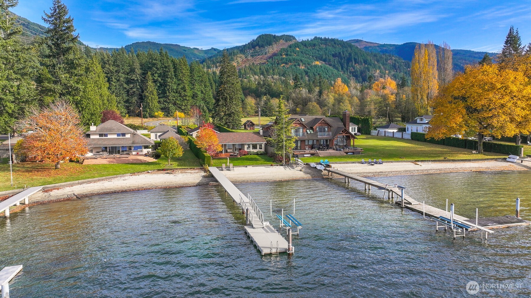 3187 North Shore Road Bellingham, WA 98226 - Photo 29 of 40 swimming pool view with a lake view