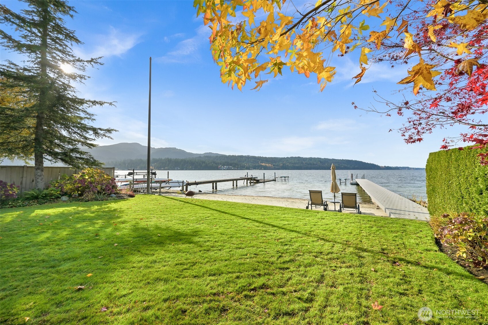 3187 North Shore Road Bellingham, WA 98226 - Photo 33 of 40 a view of a swimming pool with a yard