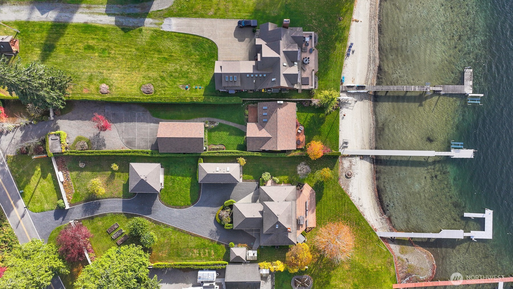 3187 North Shore Road Bellingham, WA 98226 - Photo 7 of 40 an aerial view of houses with outdoor space