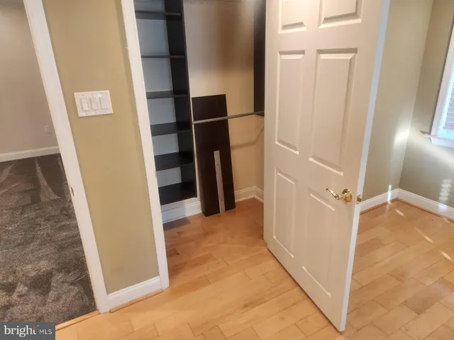 a view of closet area