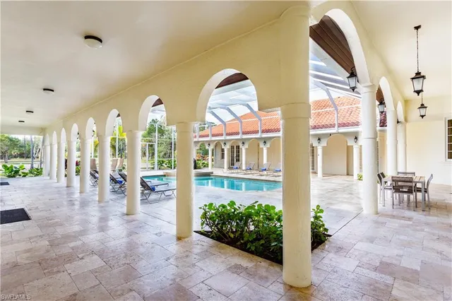 a view of lobby with furniture and garden