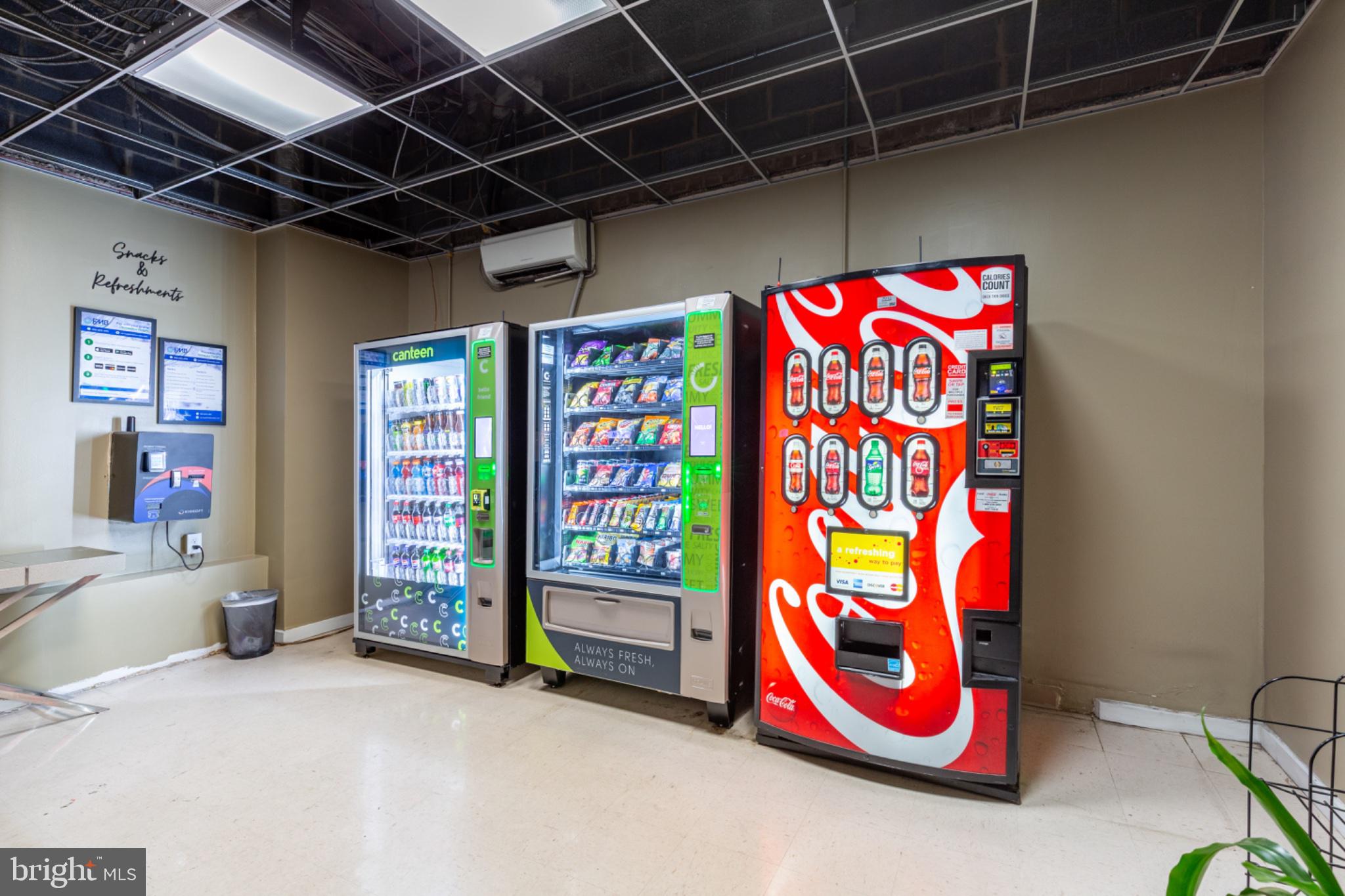 350 G Street Southwest, Unit N423 Washington, DC 20024 - Photo 40 of 43 Vending oasis for quick snacks and drinks.