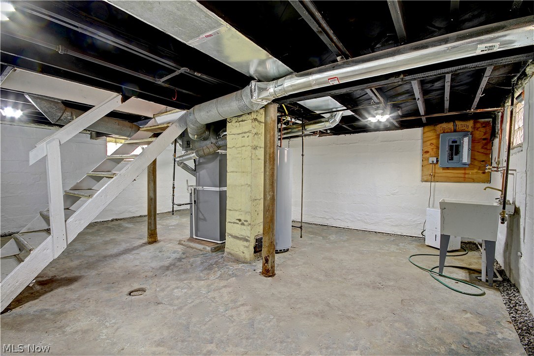 14507 Glencliffe Road Cleveland, OH 44111 - Photo 27 of 31 Basement with water heater and heating utilities