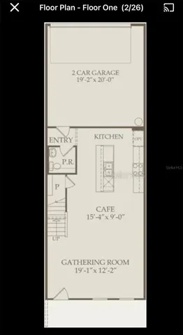 a front view of a house with a yard and palm trees