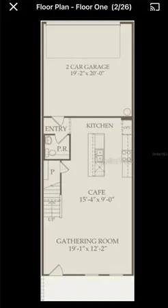 a front view of a house with a yard and palm trees