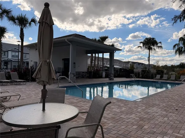 a view of outdoor space with entertaining space