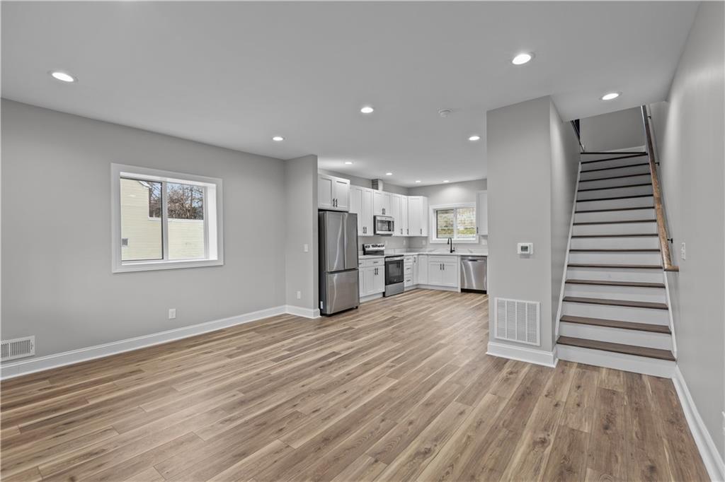 817 Eldora Place Pittsburgh, PA 15210 - Photo 4 of 29 a view of kitchen with wooden floor