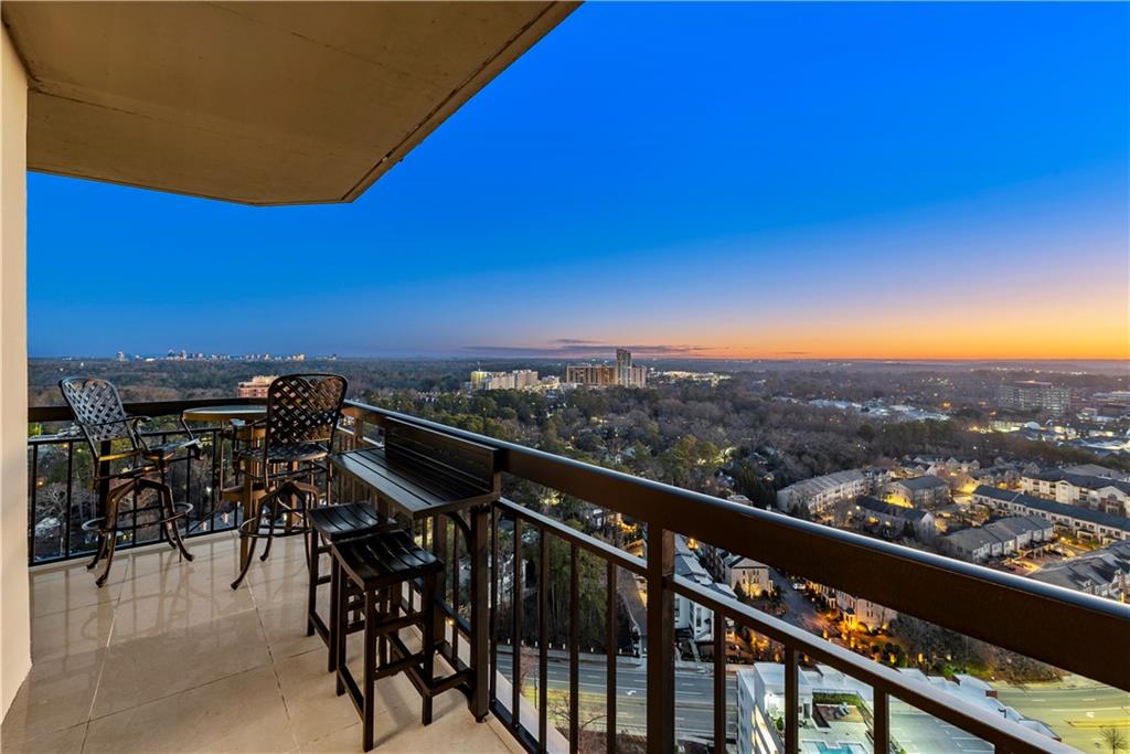 Enjoy your private wrap around balcony with Sunrise & Sunset views from the 33rd floor
