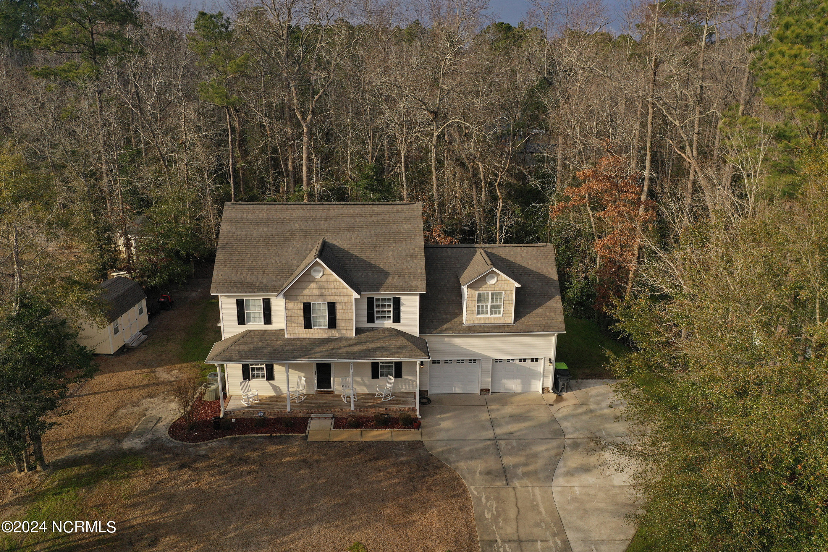 7118 Jennings Road Northeast Leland, NC 28451 - Photo 36 of 43 Winter drone