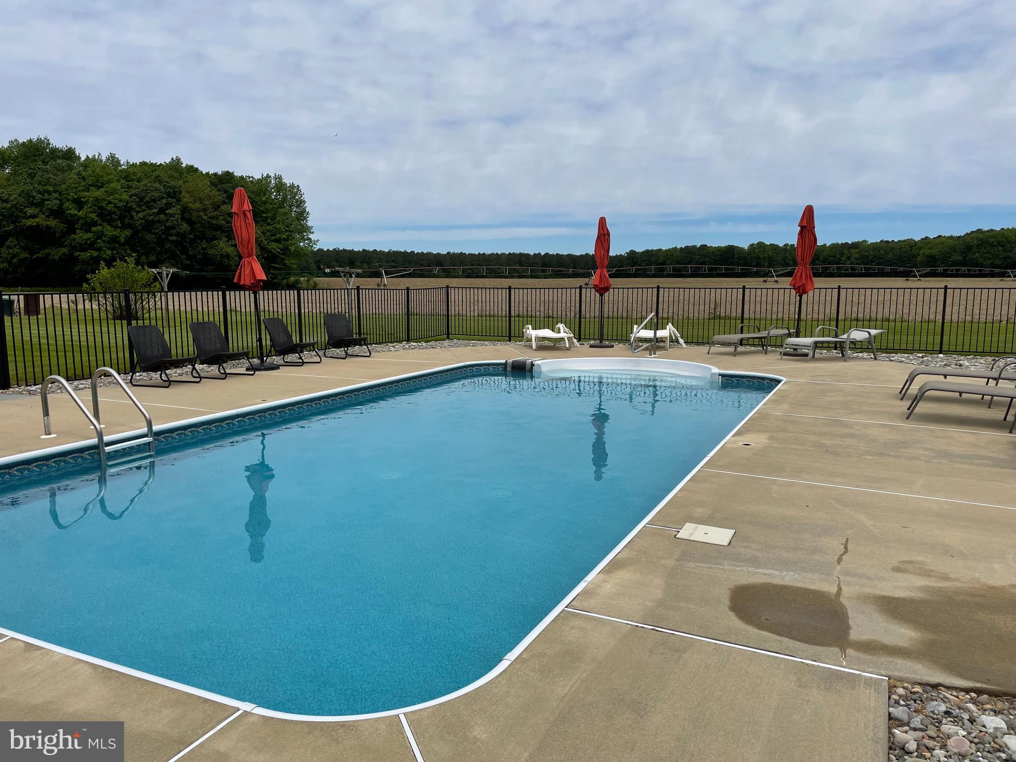 27950 Substation Road Denton, MD 21629 - Photo 72 of 80 View from the pool over neighboring farmland.