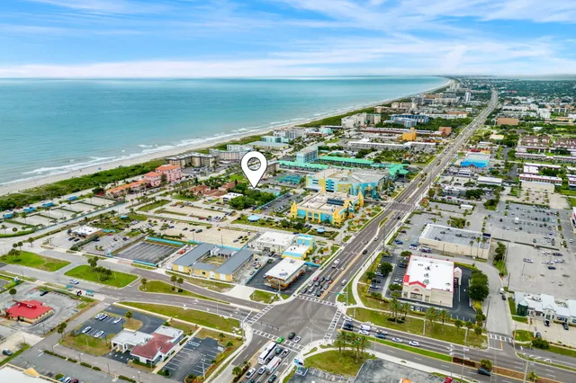 an aerial view of a city