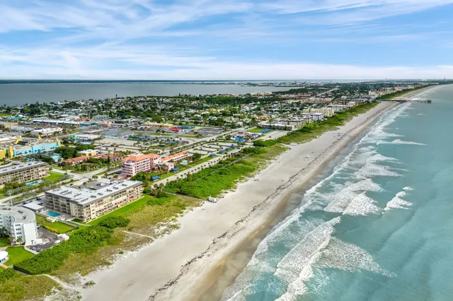 an aerial view of a city