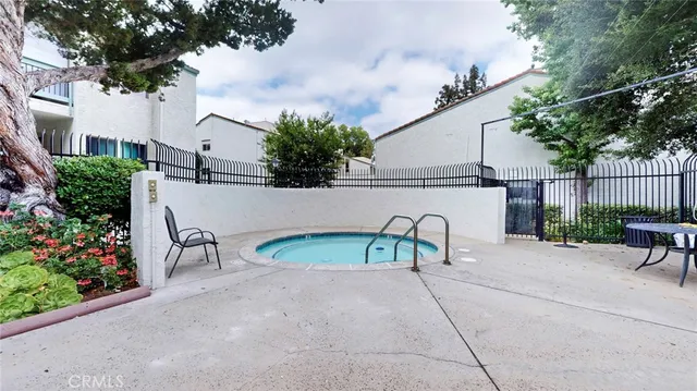 a view of a lake with a city view