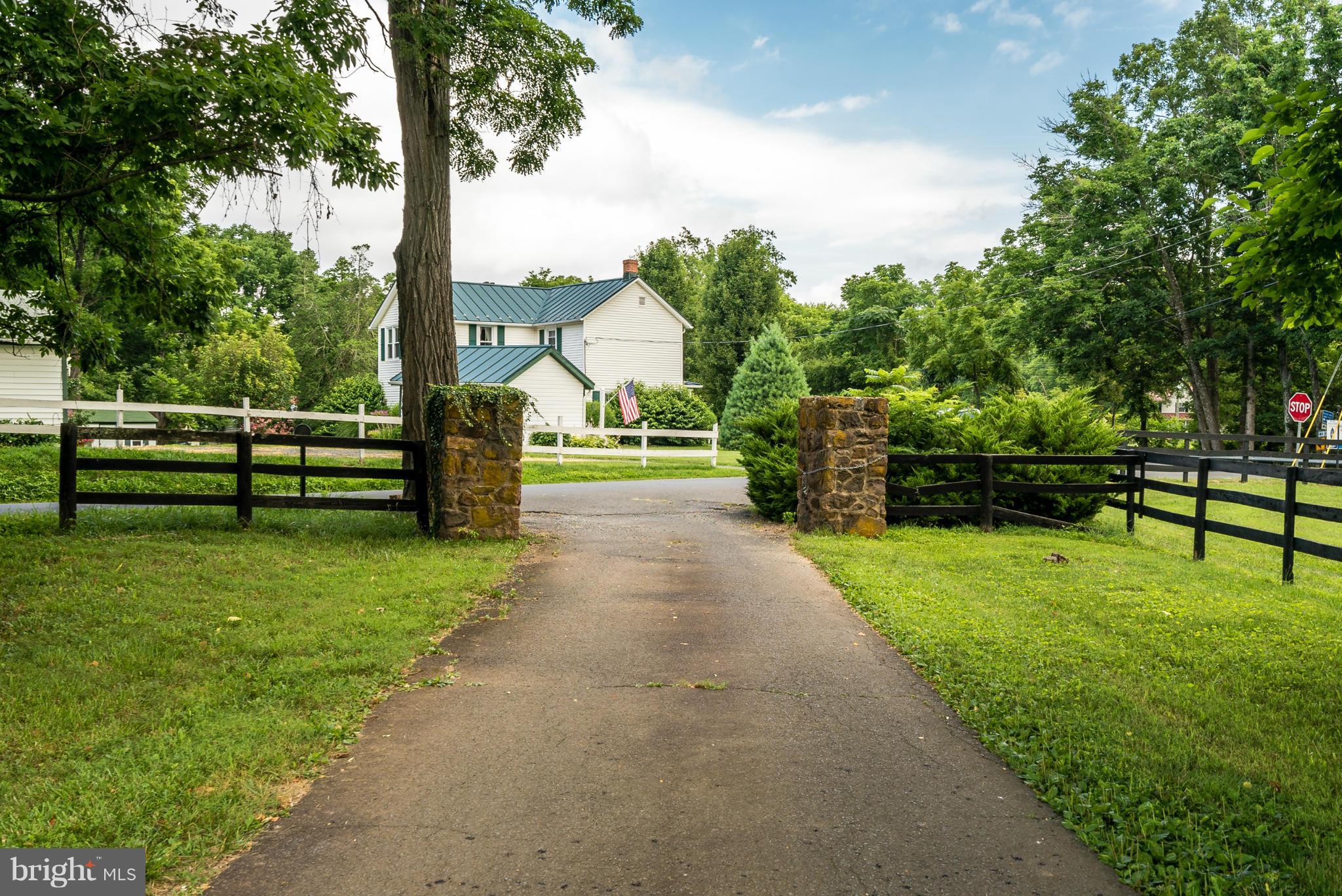 1 Rogues Road Midland, VA 22728 - Photo 3 of 23 Stone Pillars lead to paved private drive