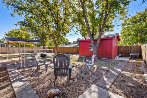 a outdoor space with chairs