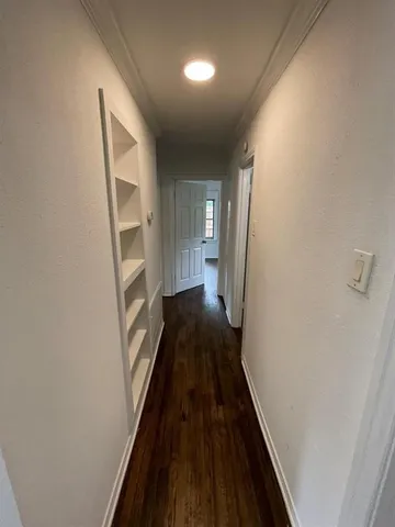 a view of a hallway from a hallway