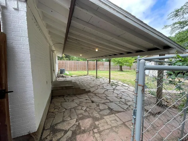 a view of under construction room and tree