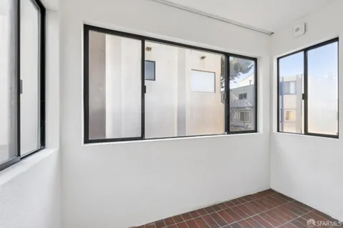 a front view of a building