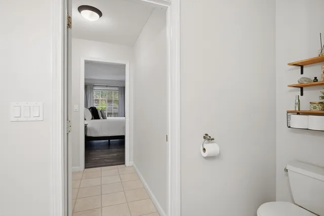 a en suite bathroom with a toilet