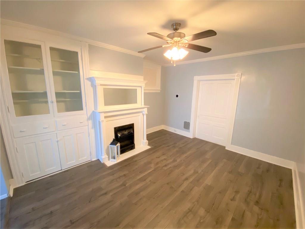 1029 Evergreen Road Pittsburgh, PA 15209 - Photo 10 of 25 Diningroom with deco fireplace with built in storage!