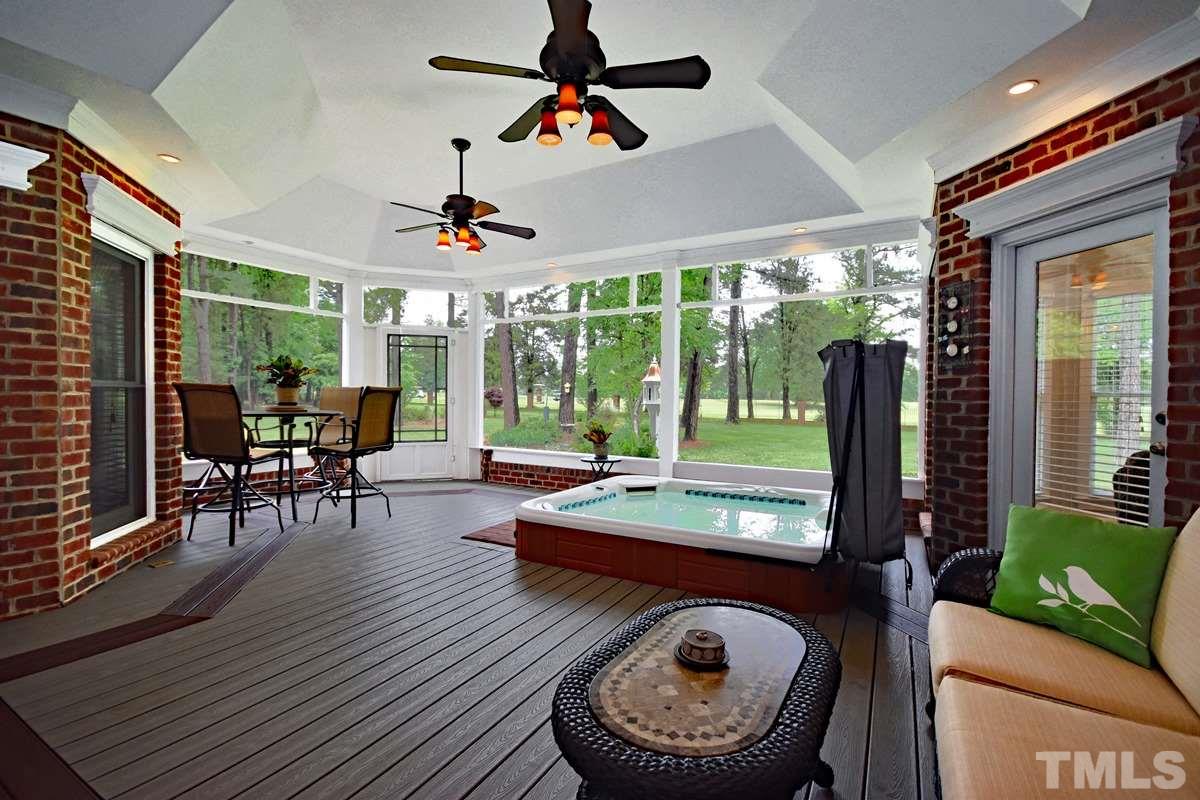 3230 Preacher Holmes Road Graham, NC 27253 - Photo 16 of 24 INCREDIBLE screened in porch with hot tub
