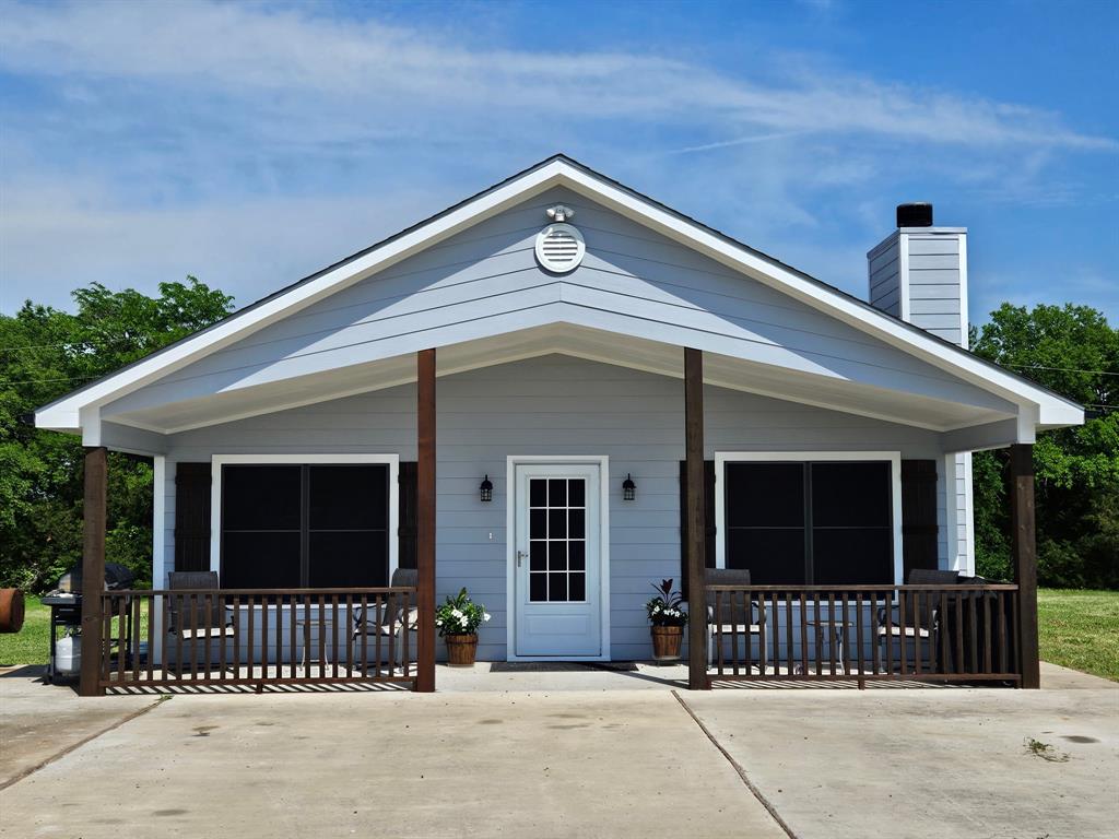 a front view of a house