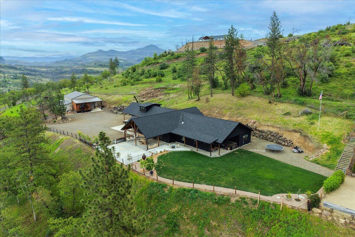 2220 Butte Falls Highway Eagle Point, OR 97524 - Photo 55 of 69 an aerial view of a house with yard and outdoor seating