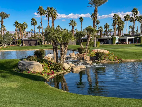 a view of a lake with houses