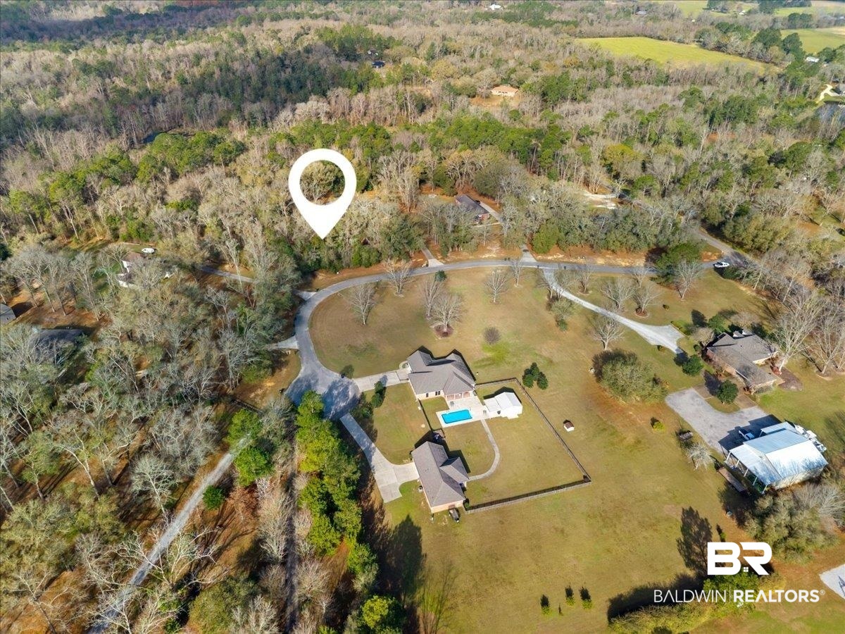 Chene Trace Robertsdale, AL 36567 - Photo 6 of 22 Drone / aerial view of a heavily wooded area