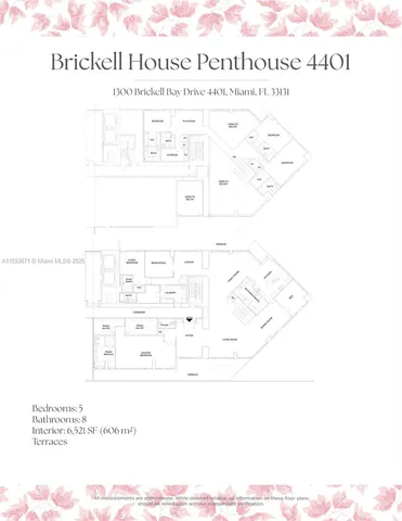 $11,900,000 | 1300 Brickell Bay Drive, Unit 4401, Miami, FL 33131