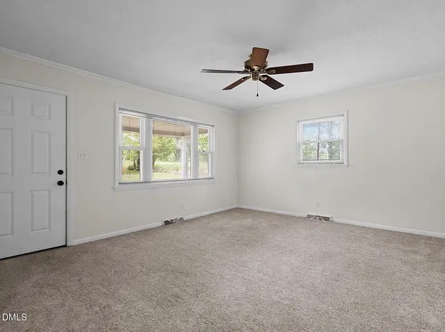 a view of an empty room