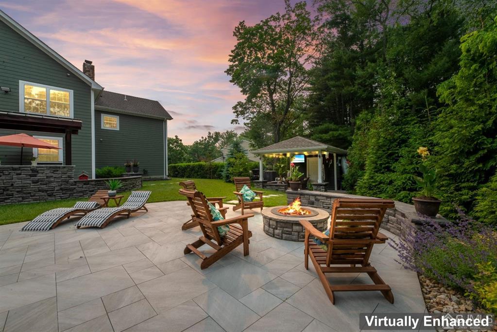 47 Agate Road East Brunswick, NJ 08816 - Photo 46 of 47 a view of backyard with swimming pool and sitting area