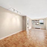 a view of a room with an empty space