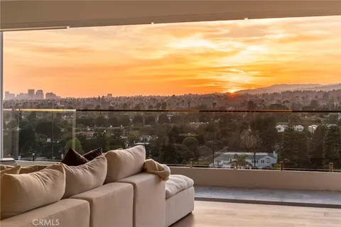 a view of a terrace with a couch