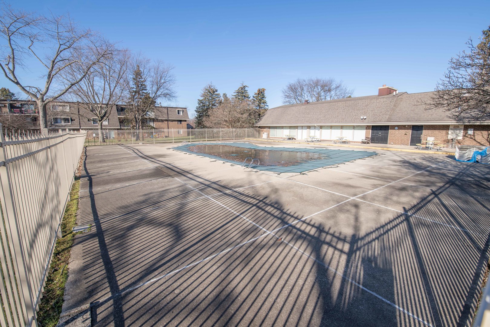 118 East Bailey Road, Unit A Naperville, IL 60565 - Photo 13 of 15 a view of a terrace with wooden floor and fence