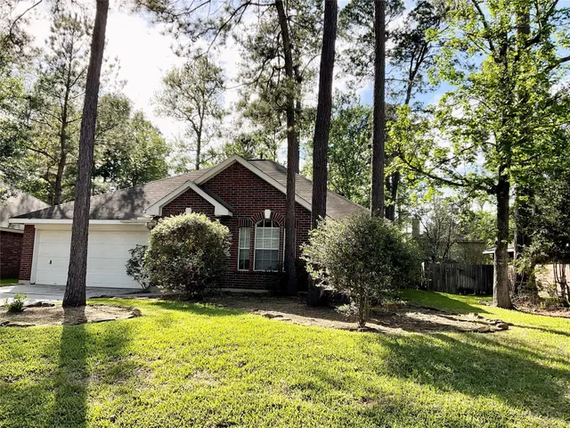 a view of a yard with a trees