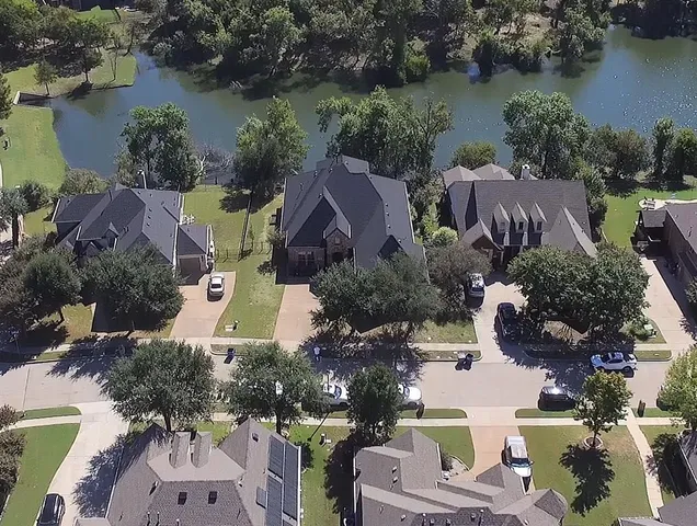an aerial view of multiple house
