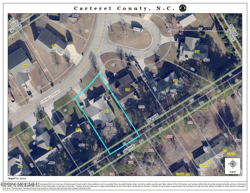 312 Foxhall Road Newport, NC 28570 - Photo 27 of 27 Aerial Map