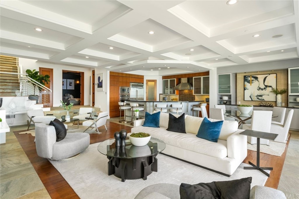 11 Camel Point Drive Laguna Beach, CA 92651 - Photo 6 of 67 a living room with furniture and view of kitchen