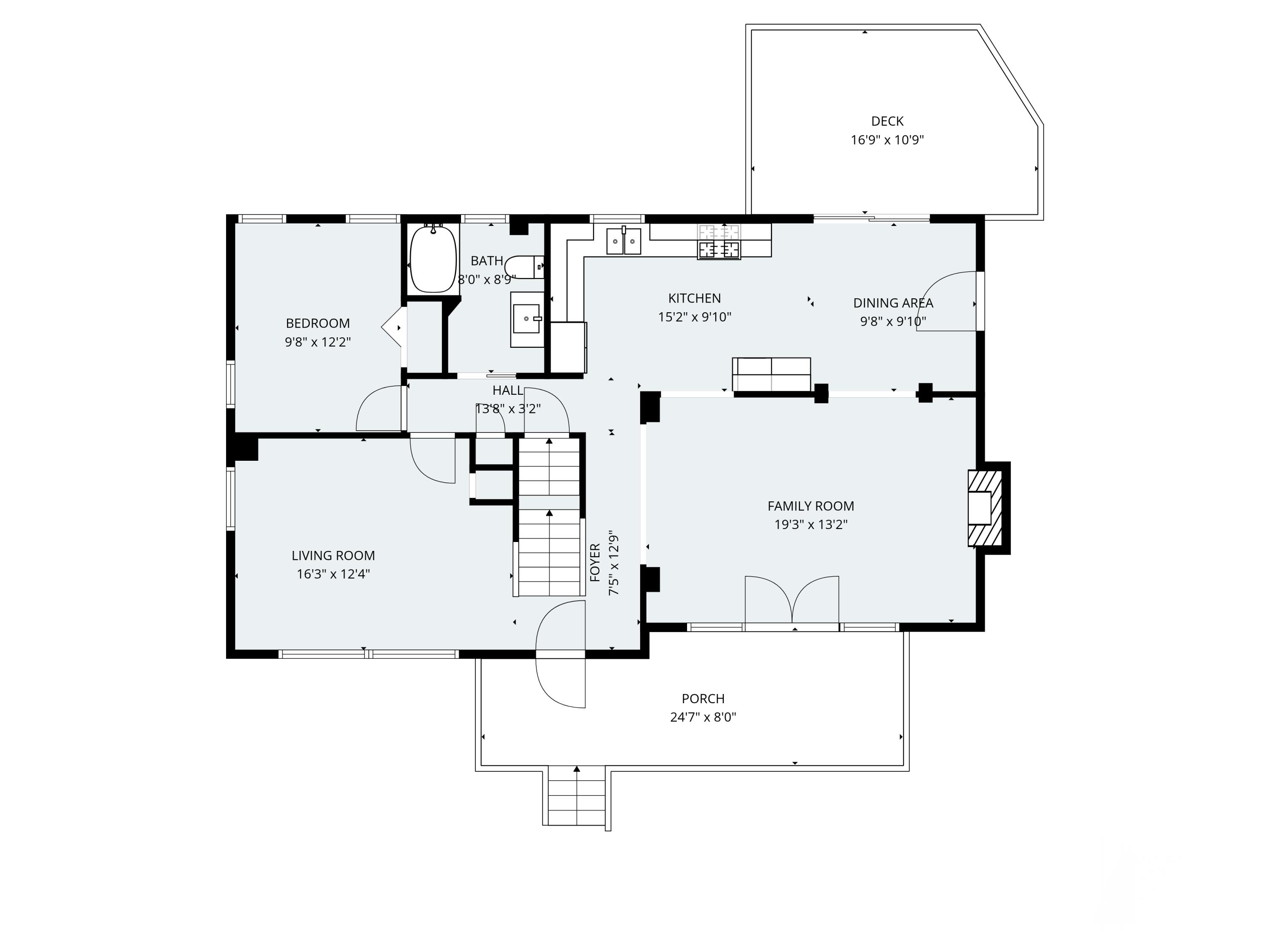 614 Stevenstown Road Litchfield, ME 04350 - Photo 49 of 50 Stevenstown floor plan 1