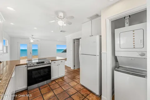 a view of an ocean and beach