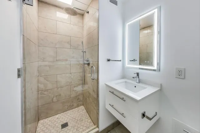 a view of a terrace with chairs