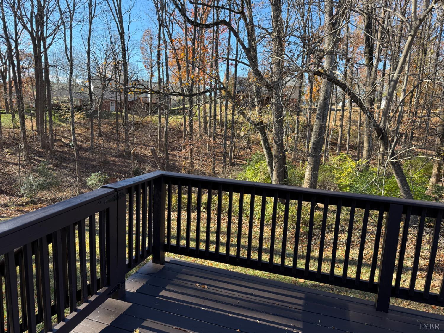112 Wooldridge Circle Lynchburg, VA 24502 - Photo 8 of 29 a balcony with wooden floor and fence