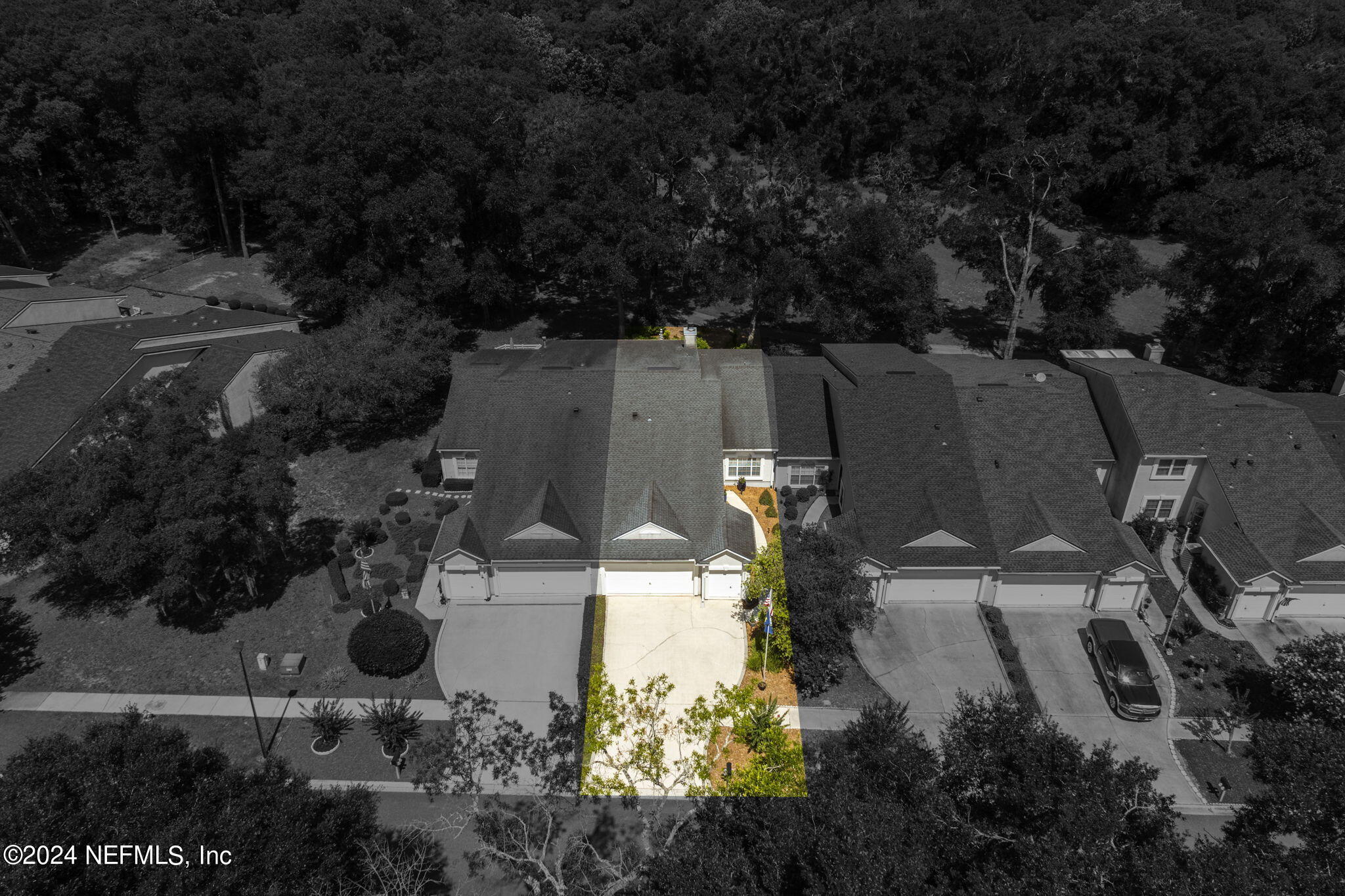 3111 Ravines Road Middleburg, FL 32068 - Photo 46 of 52 an aerial view of a house with a yard